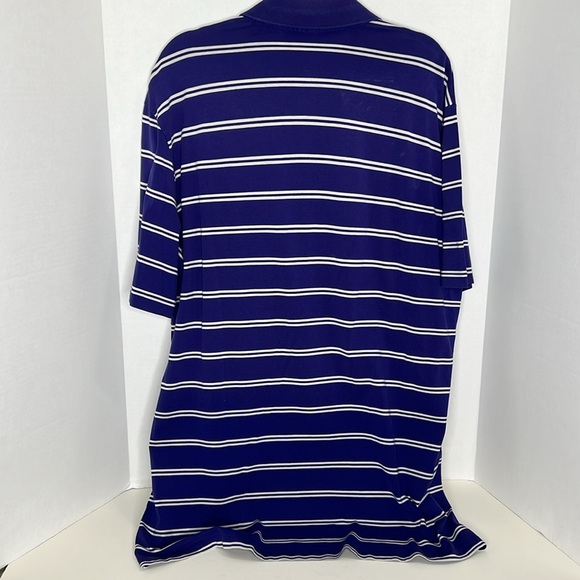 Ralph Lauren Polo Golf Striped Purple Shirt Mens Vintage XL - Picture 5 of 5